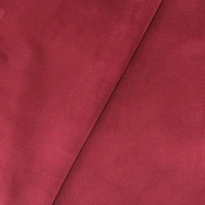 Embossed velvet fabric - garnet red 