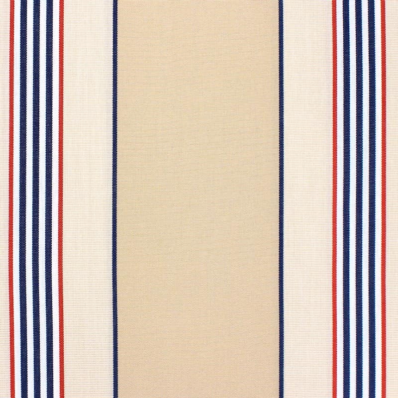 Striped outdoor fabric - sand-colored