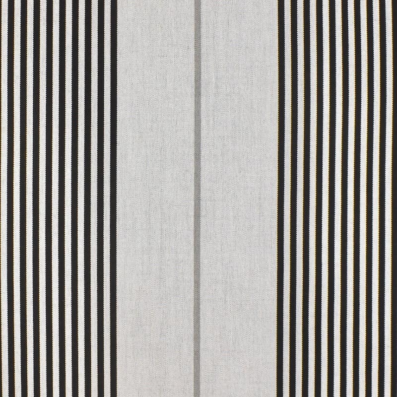 Striped outdoor fabric - grey / black