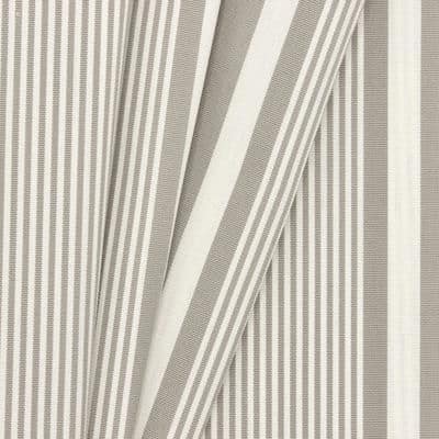 Striped outdoor fabric - grey