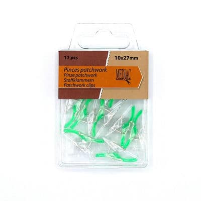 Patchwork clips - groen