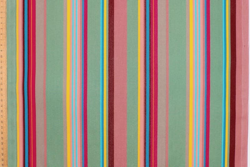 Striped outdoor fabric - multicolor 