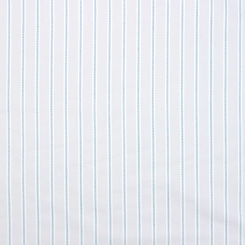 Striped jacquard cotton fabric - grey 