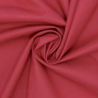 Cretonne fabric - burgondy red 