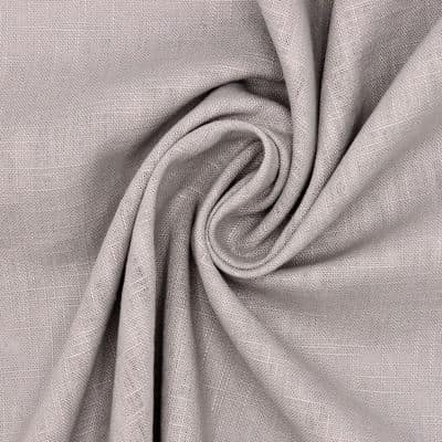 Effen stof 100% linnen - grijs