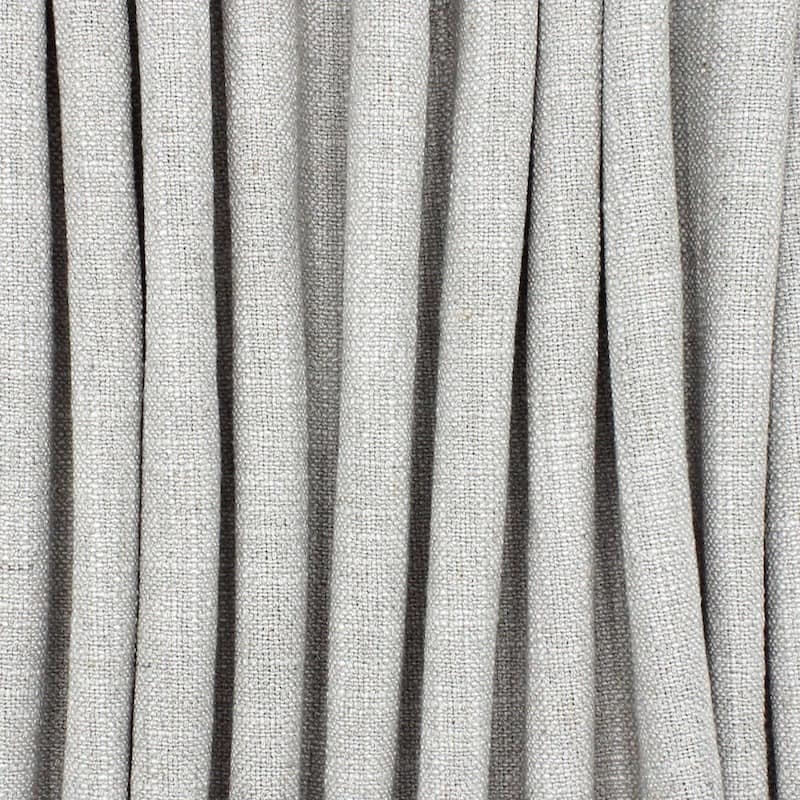 Upholstery fabric with linen aspect - light grey 