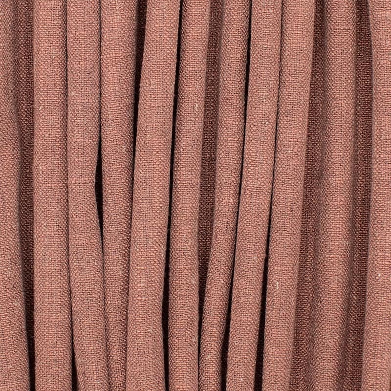 Upholstery fabric with linen aspect - rust-colored