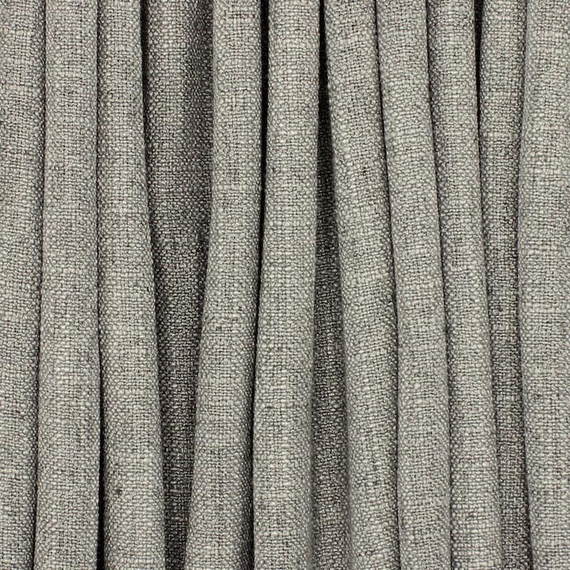 Upholstery fabric with linen aspect - iron grey