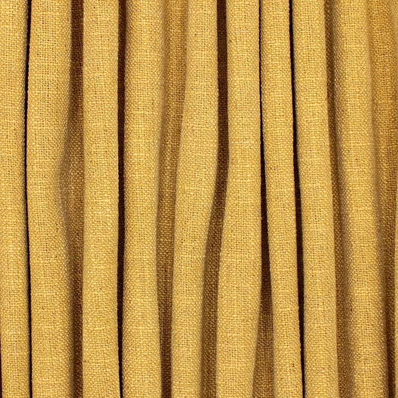 Upholstery fabric with linen aspect - ochre