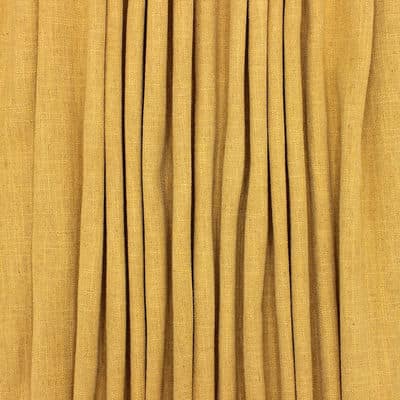 Upholstery fabric with linen aspect - ochre