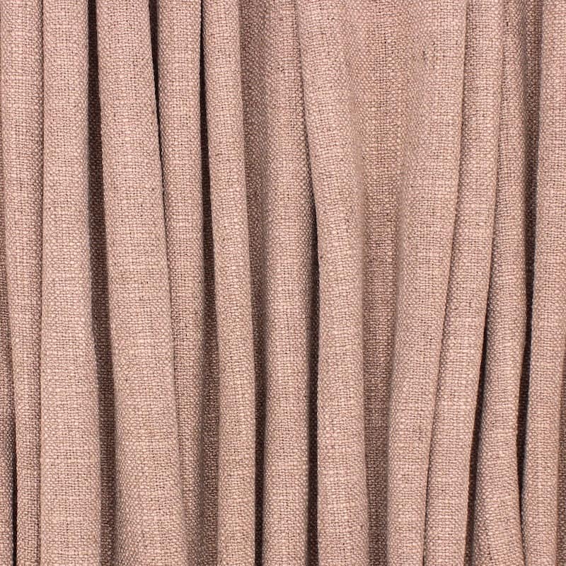 Upholstery fabric with linen aspect - rosé beige 