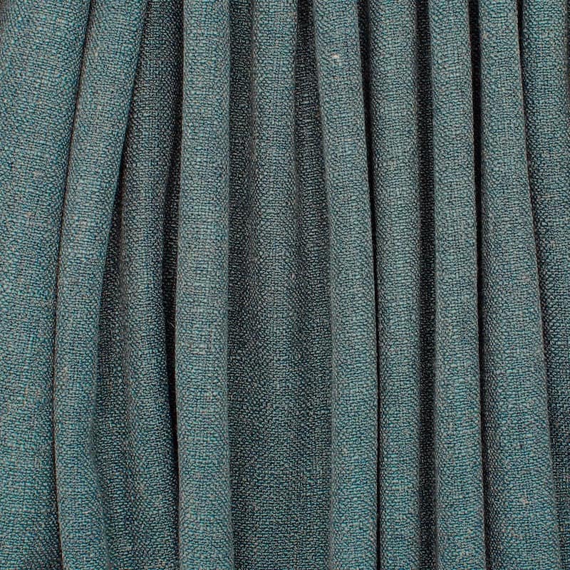 Upholstery fabric with linen aspect - teal