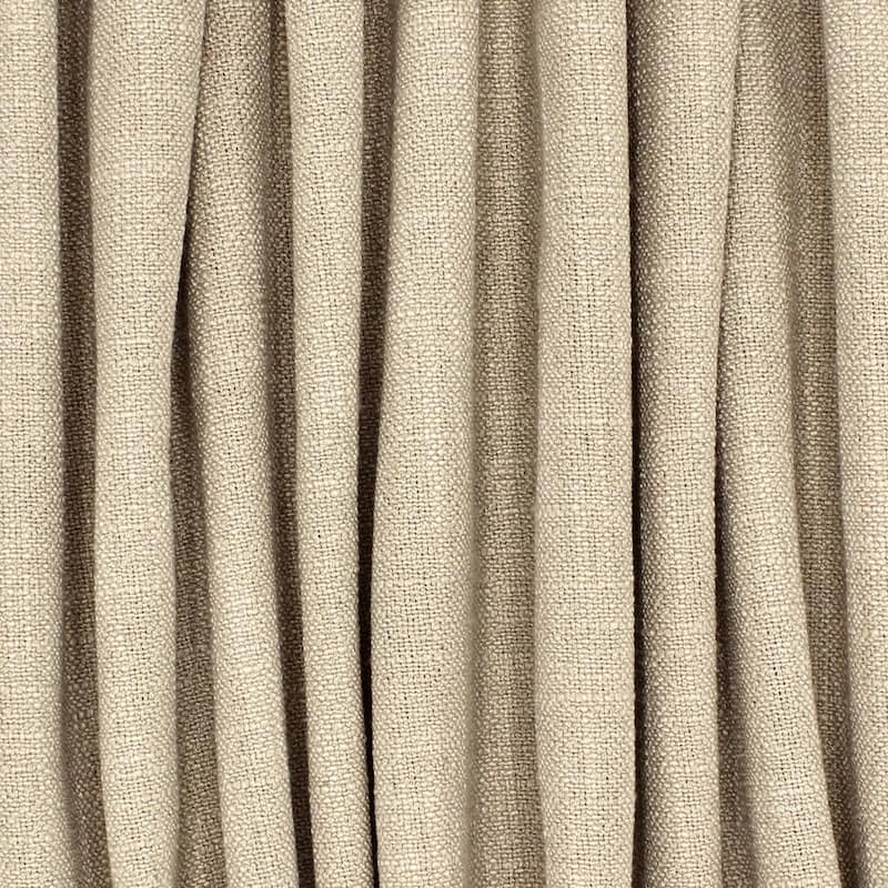 Upholstery fabric with linen aspect - beige