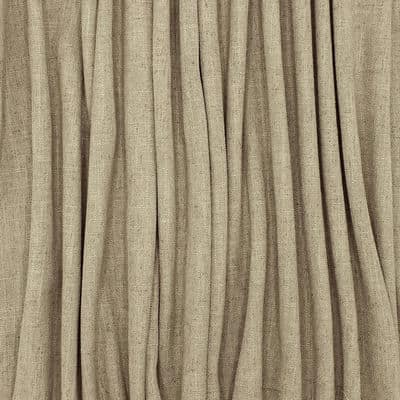 Upholstery fabric with linen aspect - umber
