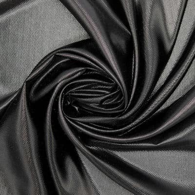Jacquard veil in silk - black