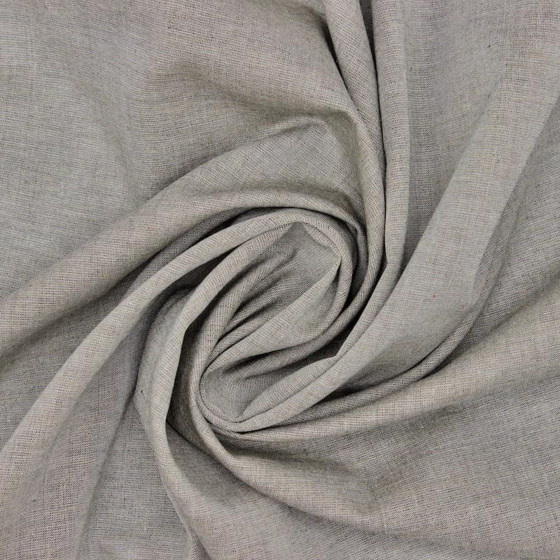 Extensible cotton fabric - taupe 