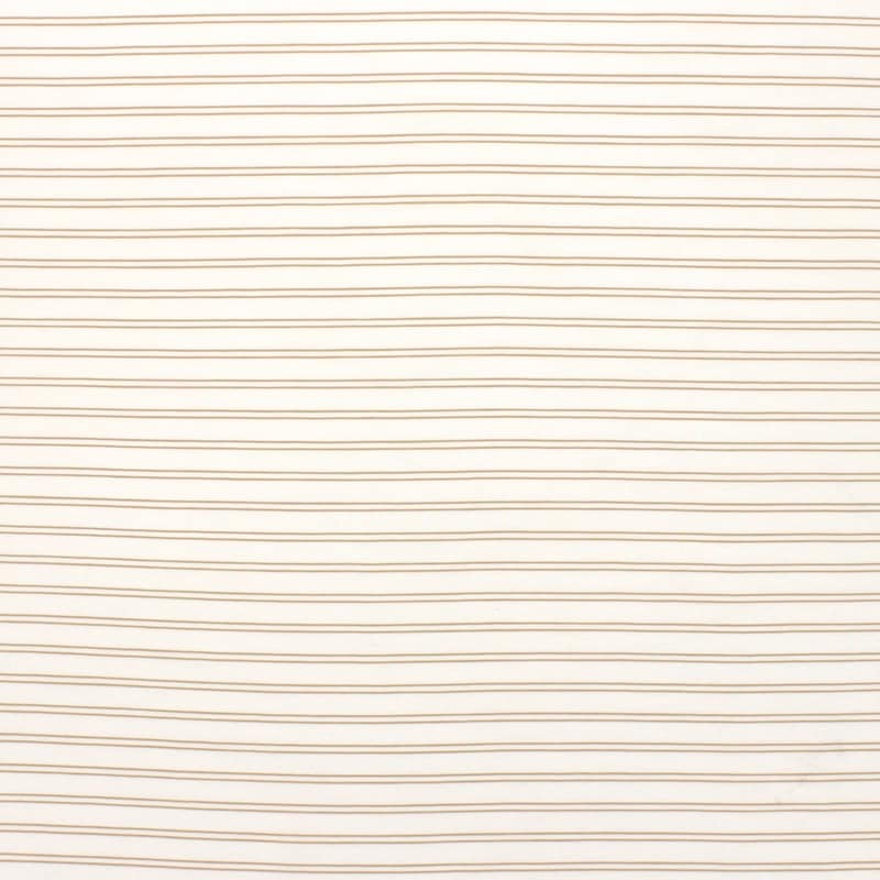 Twill fabric with stripes 100% viscose - off-white