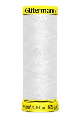 Elastic sewing thread - white 800