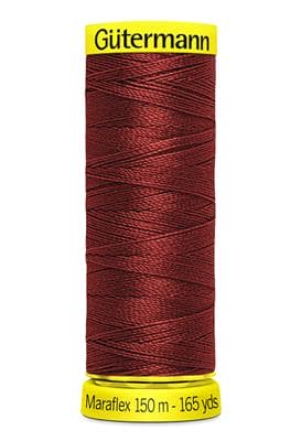 Elastic sewing thread - rust-colored 12