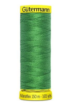 Elastic sewing thread - green 396