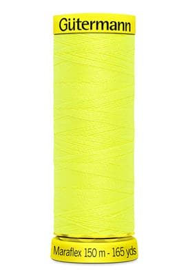 Elastic sewing thread - neon yellow 3835