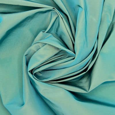 Tissu coupe-vent turquoise changeant