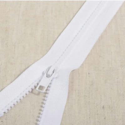 Seperating injection zipper - white