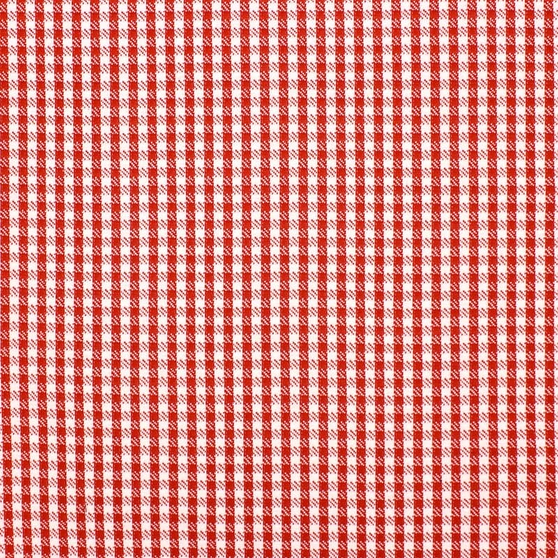 Checkered knit jacquard fabric - tomette