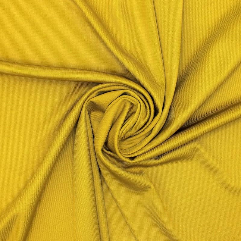 Viscose knit fabric - mustard yellow