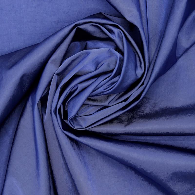 Tissu Coupe-Vent satin imperméable bleu