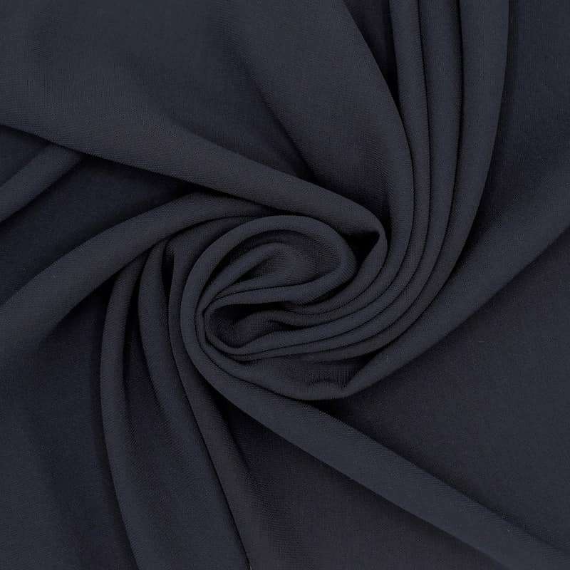 Tissu polyester uni - marine