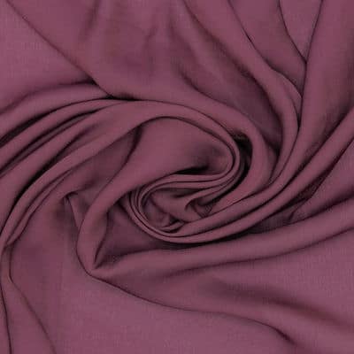 Veil with aspect of washed silk - plum 