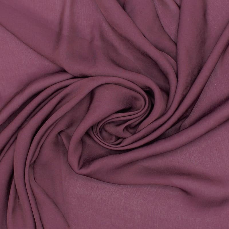 Veil with aspect of washed silk - plum 
