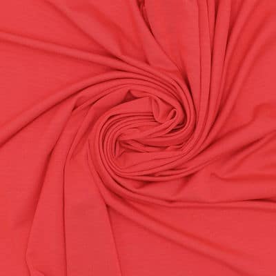 Tissu maille Lyocell - rouge 