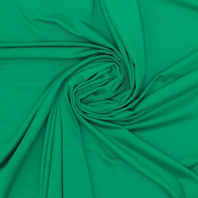 Tissu maille Lyocell - vert émeraude
