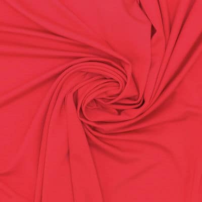 Tissu maille Lyocell - rouge mars