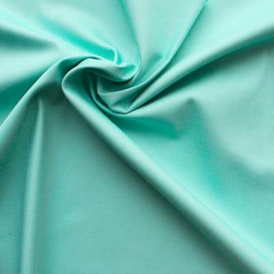 Fabric in cotton, polyamide and elastane - turquoise