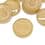 Round button with coat of arms - light beige 