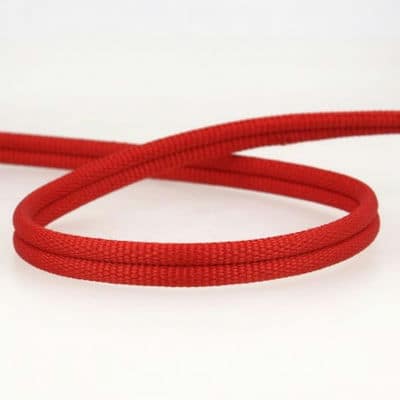 Double piping cord - red