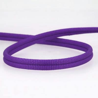 Double piping cord - purple