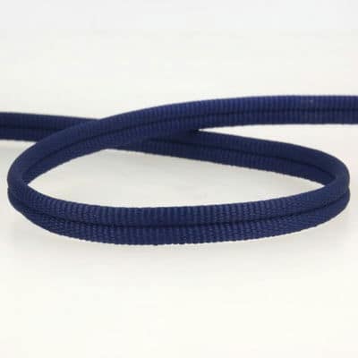 Double piping cord - navy blue