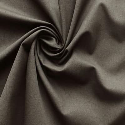 Brown Twill cotton and lycra fabric