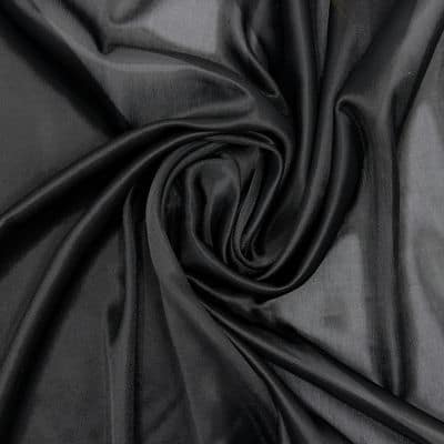 Gebreide voeringstof in polyester - zwart