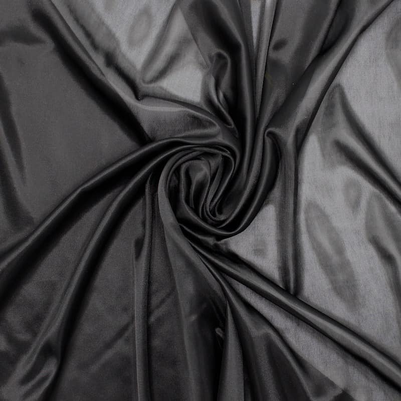 Knit lining fabric in polyester - black 