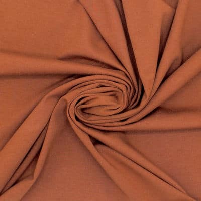 Plain jersey fabric - mahogany brown