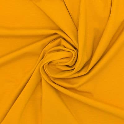 Plain jersey fabric - mustard yellow