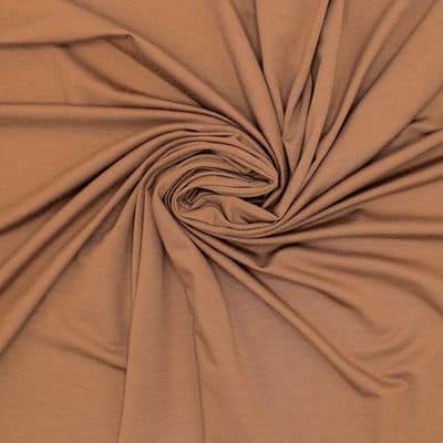 Plain jersey fabric - hazelnut brown 