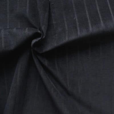 Tissu en velours côtelé noir