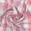 Tissu coton carreaux - rose et blanc