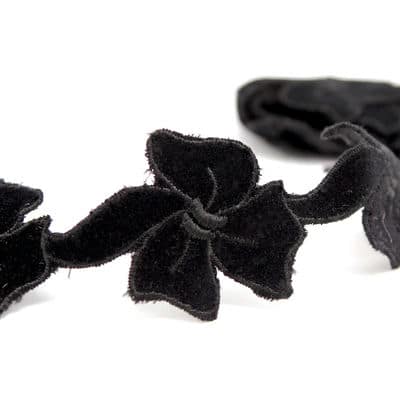Betreffende Cadeau Wegrijden Stuk fluweel lint met strikken - zwart